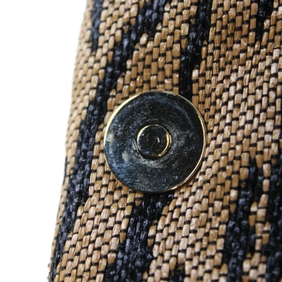 Christian Louboutin Womens One Strap Tiger Panama Sweety Charity Handbag Brown - Picture 12 of 17